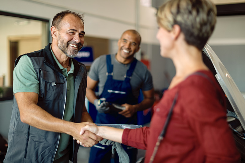 Business hand shake