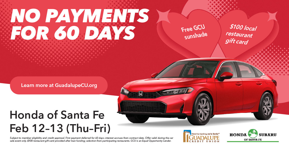 GCU - Honda of Santa Fe Car Sale ad