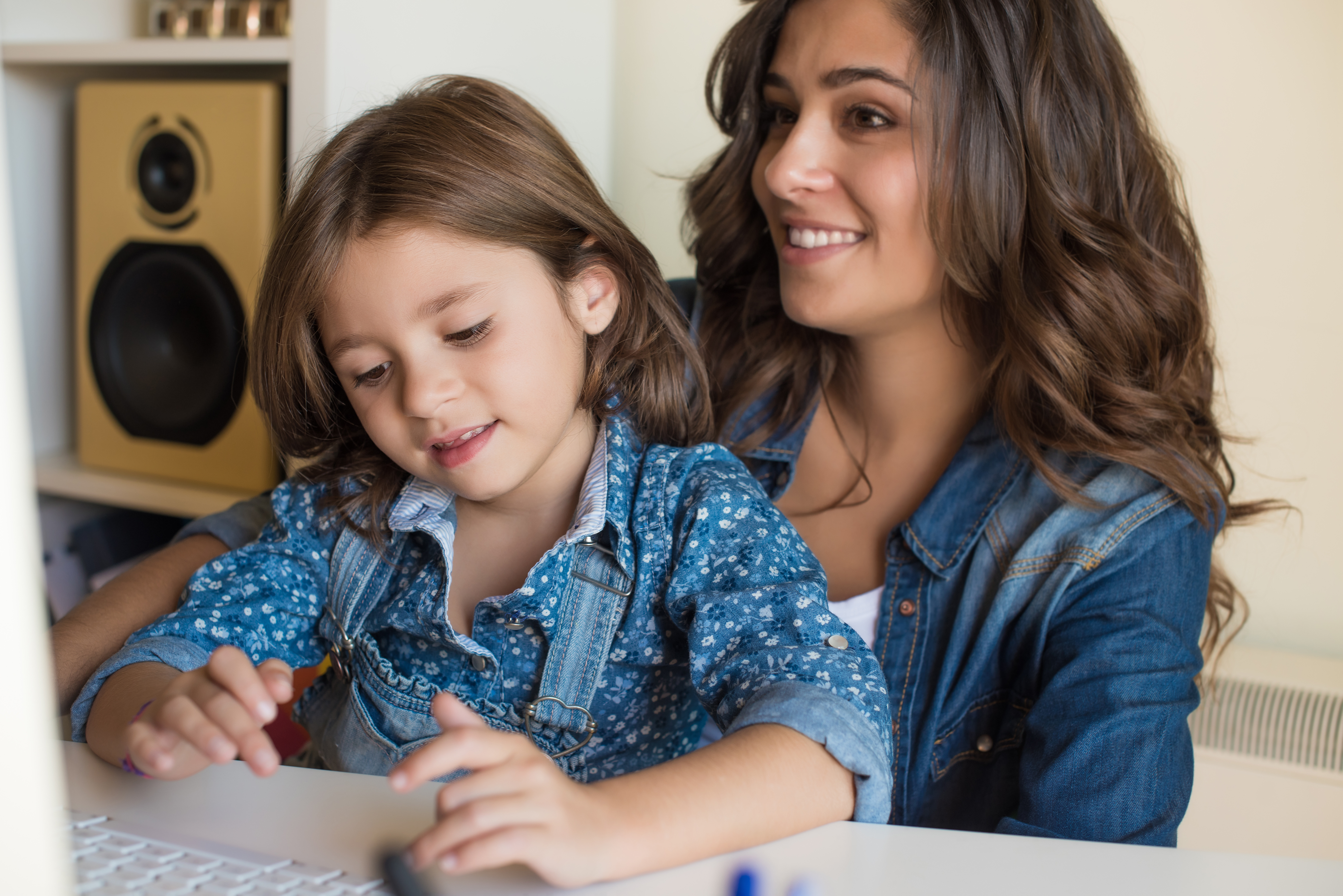 Child learning to save money