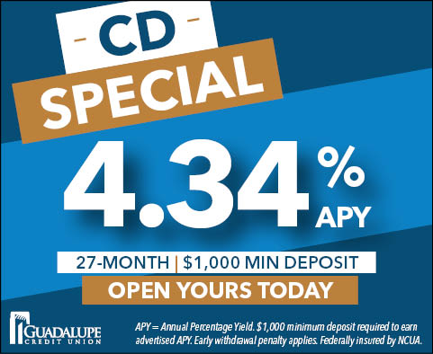 CD Special | 4.34%APY | 27-month, $1,000 min.